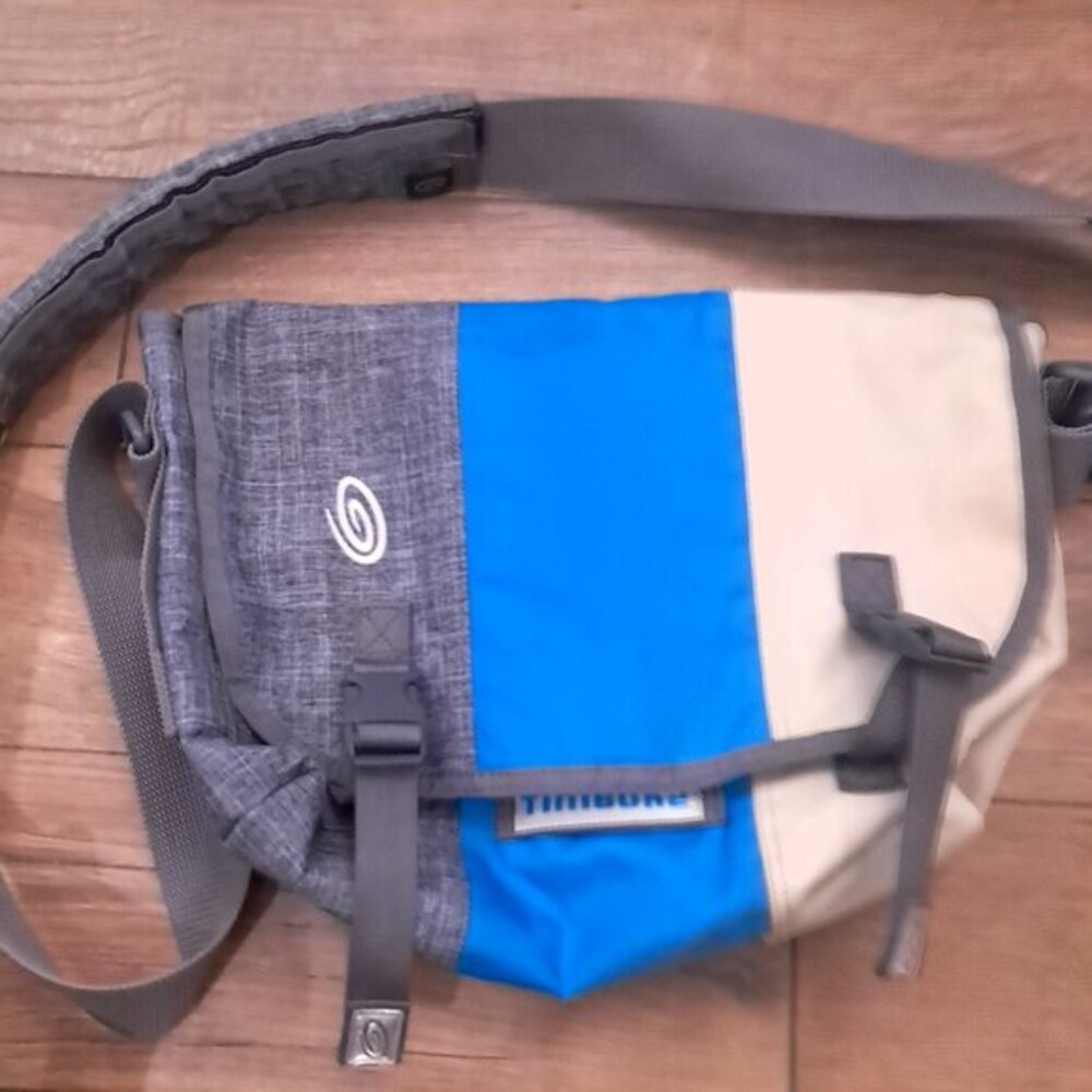 Timbuk2 Freestyle Plus Messenger Shoulder Bag Blue Gray cream‎ grey crossbody